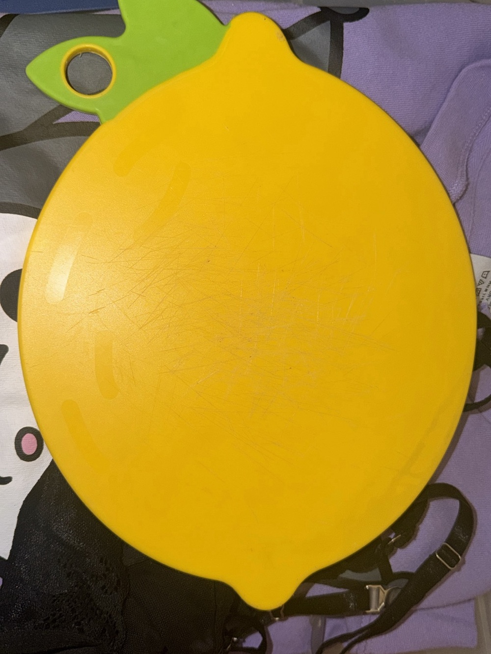 Yellow Lemon-Shaped Cutting Board